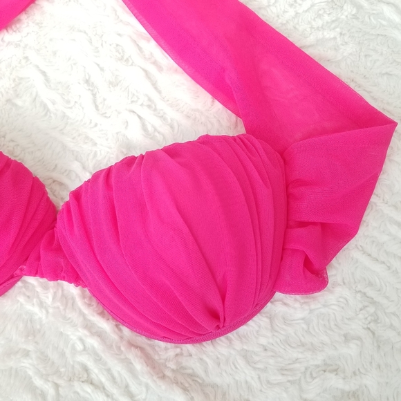 Vintage Fuchsia Pink Bralette - Picture 2 of 15
